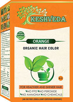 Keshveda Organic Orange Hair Color | Asmi International Pvt. Ltd.