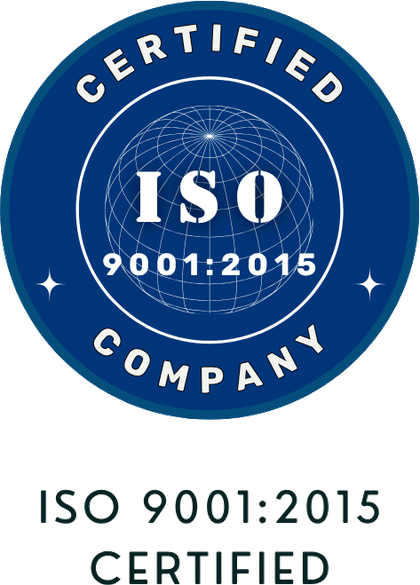 ISO 9001:2015 Certified badge